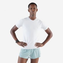 Koszulka do biegania męska Kiprun 500 Comfort Slim. Czarne bielizna termoaktywna KIPRUN, m, bez wzorów, z elastanu, bez ramiączek, do biegania. Za 89.99 zł.