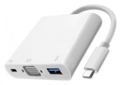 Qoltec USB-C 3.1 3w1 | USB 3.0 | VGA | USB-C 3.1 PD 92W. Stacje dokujące Qoltec. Za 109.00 zł.