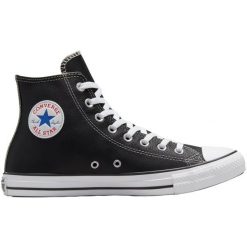 Trampki Converse Chuck Taylor HI Leather. Czarne trampki Converse, bez wzorów, bez zapięcia. Za 351.99 zł.