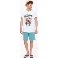 T-SHIRT MĘSKI Z NADRUKIEM. Bluzki z długim rękawem marki TOP SECRET. W wyprzedaży za 19.99 zł.
