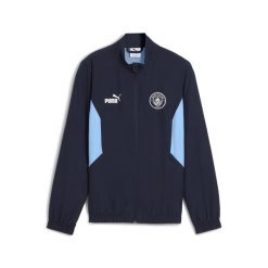 Młodzieżowa kurtka Manchester City ftblARCHIVE PUMA Navy Team Light Blue. Niebieskia kurtki Puma, m, z aplikacjami, bez kaptura. W wyprzedaży za 219.00 zł.