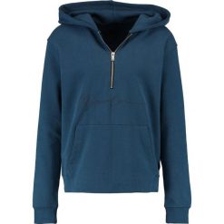 Mennace ZIP KANGAROO POCKET HOODIE Bluza z kapturem teal. Bluzy z kapturem marki Mennace, l, z bawełny, z kapturem. Za 199.00 zł.