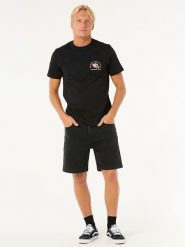 Rip Curl Koszulka "Desti Animals" w kolorze czarnym rozmiar: M. Czarne bezrękawniki Rip Curl, m, bez wzorów, z bawełny, bez kołnierzyka, bez ramiączek. Za 70.24 zł.