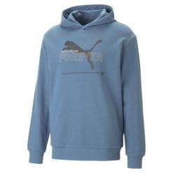 Bluza Sportowa Męska Puma Ess Better Tr. Niebieskie bluzy z kapturem Puma, m, bez wzorów, z dżerseju, z kapturem. Za 315.10 zł.