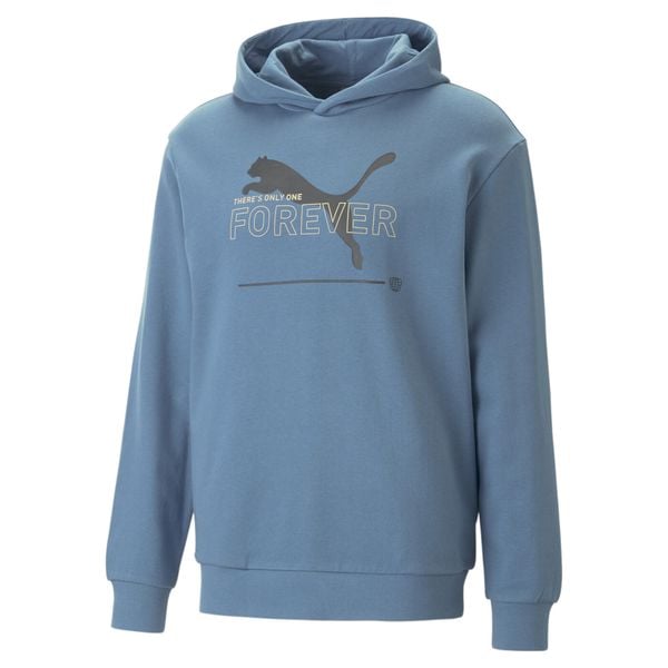 Bluza Sportowa Męska Puma Ess Better Tr. Niebieskie bluzy z kapturem Puma, m, bez wzorów, z dżerseju, z kapturem. Za 315.10 zł.