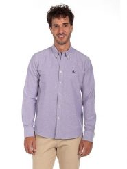 The Time of Bocha Koszula "Oxford" w kolorze fioletowym rozmiar: XL. Różowe koszule The Time of Bocha, xl, bez wzorów, z bawełny, bez kołnierzyka, bez ramiączek. Za 144.58 zł.