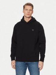Gant Bluza Original Shield 2014016 Czarny Regular Fit. Czarne bluzy GANT, m, bez wzorów, z bawełny, bez kaptura. Za 249.99 zł.
