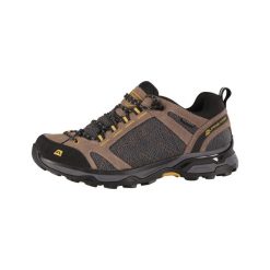 Buty trekkingowe niskie unisex Alpine Pro Ibane. Brązowe trekkingi Alpine Pro, bez wzorów, z gumy, przed kostkę, bez zapięcia. Za 419.00 zł.
