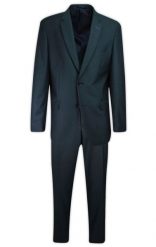 Garnitur Dwuczęściowy, Granatowy Złamany Popielem, Zapinany na Dwa Guziki, Spodnie w Kant -CASINO. Niebieskie garnitury Casino, do pracy, l, bez wzorów, z poliesteru. Za 489.00 zł.