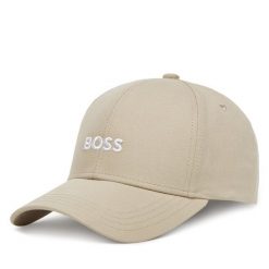 Czapka z daszkiem BOSS. Brązowe czapki z daszkiem Boss, bez wzorów. Za 159.99 zł.