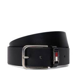 Pasek Męski Tommy Jeans. Czarne paski Tommy Jeans, bez wzorów, z jeansu. Za 189.99 zł.