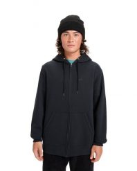 Bluza na zamek dla Mężczyzn SALT WATER Czarny. Czarne bluzy z kapturem Quiksilver, m, bez wzorów, z bawełny, z kapturem. Za 279.99 zł.