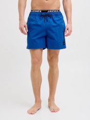 Jack & Jones Szorty kąpielowe "Maui" w kolorze niebieskim rozmiar: XXL. Niebieskie kąpielówki Jack & Jones, xxl, bez wzorów, z materiału. Za 70.74 zł.