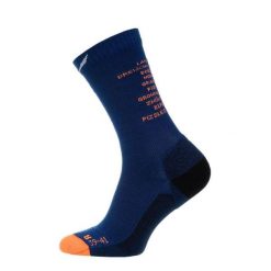 Skarpety trekkingowe męskie Ortles Dolomites Am Cr. Niebieskie skarpety Salewa, bez wzorów, z wełny. Za 140.60 zł.