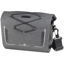 Torba na kierownicę Baggy Waterproof. Szare torby na ramię KLICKFIX, bez wzorów, na ramię, bez dodatków. Za 598.90 zł.