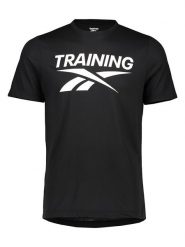 Reebok Koszulka sportowa "Vector" w kolorze czarnym rozmiar: S. Czarne t-shirty sportowe Reebok, bez wzorów, z materiału, bez ramiączek, outdoorowe. Za 53.04 zł.