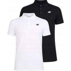 Koszulka polo dla mężczyzn 4F M0770 2-pak. Białe koszulki polo Regatta, m, bez wzorów, z bawełny, bez kołnierzyka, bez ramiączek. Za 359.98 zł.