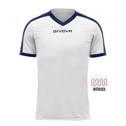 Givova Revolution Sport T-shirt 3XL Biały/Niebieski - Komfort i Wydajność. Białe t-shirty sportowe Givova, bez wzorów, z tkaniny, bez ramiączek, do biegania. Za 53.59 zł.