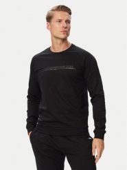 BOSS Bluza Authentic 50554791 Czarny Regular Fit. Czarne bluzy Boss, m, bez wzorów, z bawełny, bez kaptura. Za 379.99 zł.
