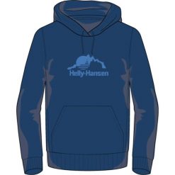Bluza z kapturem Helly Hansen Nord Graphic. Niebieskie bluzy z kapturem Helly Hansen, l, bez wzorów, z bawełny, z kapturem. Za 385.00 zł.
