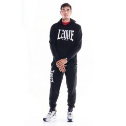 Leone 1947 Apparel Bluzy z kapturem męskie. Czarne bluzy LEONE 1947 APPAREL, m, bez wzorów, z bawełny, z kapturem. Za 147.31 zł.