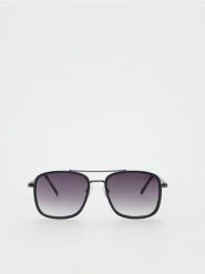 Okulary przeciwsłoneczne AVIATOR - czarny. Czarne okulary przeciwsłoneczne Reserved. Za 69.99 zł.