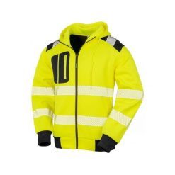 Bezpieczna bluza z kapturem z recyklingu Result. Żółte bluzy z kapturem RESULT, xl, bez wzorów, z polaru, z kapturem. Za 226.00 zł.