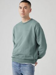 Levi's Bluza w kolorze turkusowym rozmiar: XL. Niebieskie bluzy Levi's®, s, bez wzorów, z bawełny, bez kaptura. Za 132.67 zł.