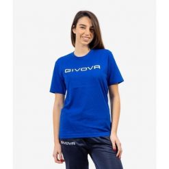 Koszulka Givova Cotton Spot Royal Blue 4XL. Niebieskie t-shirty sportowe Givova, bez wzorów, z bawełny, bez ramiączek, do piłki ręcznej. Za 60.95 zł.