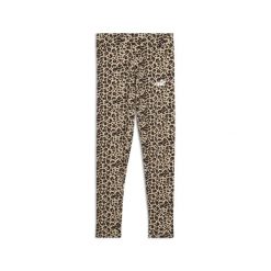 Młodzieżowe legginsy Essentials ze zwierzęcym wzorem PUMA Toasted Almond Beige. Brązowa legginsy długie sportowe Puma, m, bez wzorów, na jogę i pilates. Za 129.00 zł.