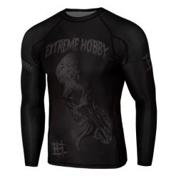 Koszulka sportowa męska Rashguard do MMA EXTREME HOBBY NIGHTMARE 2. Czarne bielizna termoaktywna EXTREME HOBBY, l, bez wzorów, z bawełny, bez ramiączek, na fitness i siłownię. Za 209.00 zł.