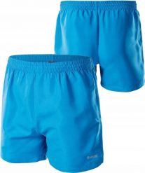 Spodenki szybkoschnące dla mężczyzn Matt. Niebieskie krótkie spodenki sportowe Hi-tec, m, bez wzorów, z dzianiny. Za 39.99 zł.