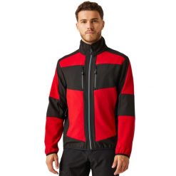 Kurtka Softshellowa Unisex Dla Dorosłych 2 Warstwy. Czarne kurtki Regatta, xl, bez wzorów, z elastanu, bez kaptura. Za 198.99 zł.
