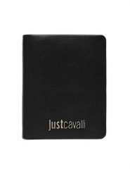 Just Cavalli Portfel 81QA5PX6 ZP361 Czarny. Czarne portfele Just Cavalli, bez wzorów, ze skóry. Za 239.99 zł.