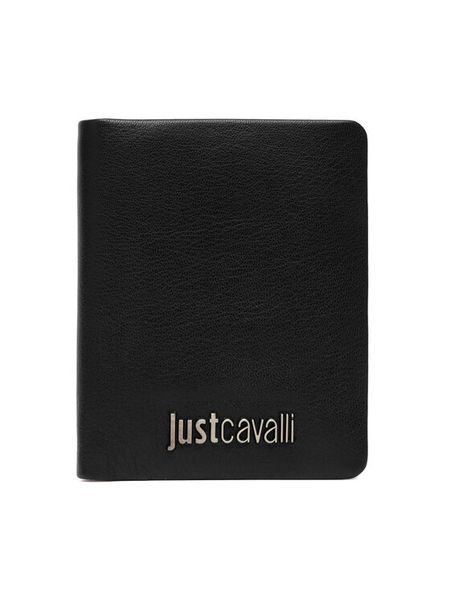 Just Cavalli Portfel 81QA5PX6 ZP361 Czarny. Czarne portfele Just Cavalli, bez wzorów, ze skóry. Za 239.99 zł.