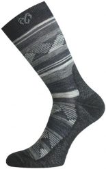 Skarpety merino WLI. Zielone skarpety LASTING, bez wzorów, z elastanu. Za 65.00 zł.