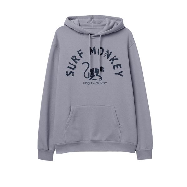 Bluza bawełny organicznej –zakrzywione logo –zkapturem / dla dorosłych (liliowa). Fioletowe bluzy z kapturem SURF MONKEY, m, bez wzorów, z bawełny, z kapturem. Za 345.00 zł.