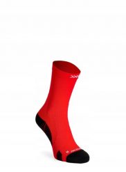 Skarpety unisex X-Socks Run Perform Crew Rocket Red R110. Czerwone skarpety X-Socks, bez wzorów, z materiału. Za 119.99 zł.