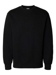 SELECTED HOMME Bluza "Dan" w kolorze czarnym rozmiar: S. Czarne bluzy Selected Homme, s, bez wzorów, z bawełny, bez kaptura. Za 105.63 zł.