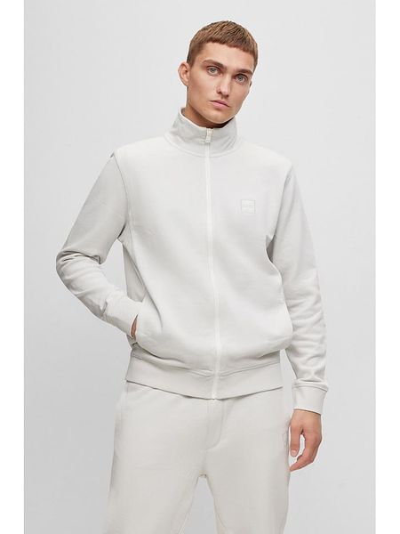 Hugo Boss Fashion Bluza w kolorze jasnoszarym rozmiar: XXL. Szare bluzy Hugo Boss Fashion, xxl, bez wzorów, z bawełny, bez kaptura. Za 405.45 zł.