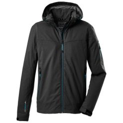 Kurtka męska Killtec - Vojak MN SOFTSHELL JCKT B. Czarne kurtki softshell KILLTEC, m, bez wzorów, z softshellu, bez kaptura. W wyprzedaży za 225.00 zł.