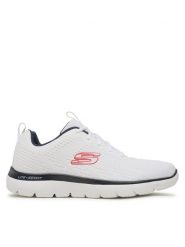 Skechers Sneakersy Summits Torre 232395/WNV Biały. Białe buty sportowe casual Skechers, bez wzorów, z materiału, bez zapięcia. Za 299.99 zł.