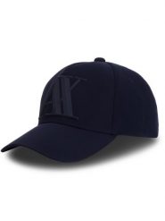 Armani Exchange Czapka z daszkiem 954079 CC518 37735 Granatowy. Niebieskie czapki z daszkiem Armani Exchange, bez wzorów, z materiału. Za 189.99 zł.