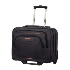 Walizka podróżna American Tourister AT Work. Czarne walizki American Tourister, bez wzorów. Za 489.99 zł.