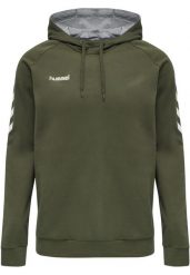 Bluza Hummel hmlGO. Brązowe bluzy z kapturem Hummel, na wiosnę, m, z aplikacjami, z bawełny, z kapturem. Za 182.15 zł.