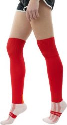 Podkolanówki Playerlayer Adult Scarlet Red. Brązowe skarpetki sportowe 661, bez wzorów, z materiału. Za 93.99 zł.