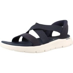 Sandały SKECHERS GO WALK FLEX SANDAL GLIMM Niebieski. Niebieskie sandały Skechers, z materiału, bez zapięcia. Za 268.99 zł.