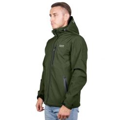 Kurtka softshell męska Pros Sport SOFTGRIT. Zielone kurtki softshell Pros, m, bez wzorów, z softshellu, bez kaptura. Za 299.00 zł.