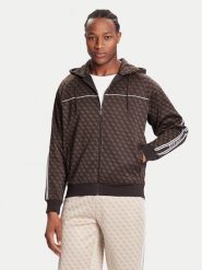 Guess Bluza Z5BQ13 K2042 Brązowy Relaxed Fit. Brązowe bluzy Guess, m, z aplikacjami, z syntetyku, bez kaptura. Za 409.99 zł.