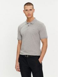 Boss Polo Passenger 50507803 Szary Slim Fit. Szare koszulki polo Boss, m, bez wzorów, z bawełny, bez kołnierzyka, bez ramiączek. Za 269.99 zł.